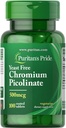 Puritans Pride Chromium Picolinate 500 Mg de levure libre, 100 comte