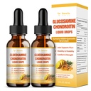 (2 Packs) Glucosamin Chondroitin MSM Support Joint Health - Chondroitin Sulfate Supplement Turmeric, Quercetin, Bromelain, MSM Öl