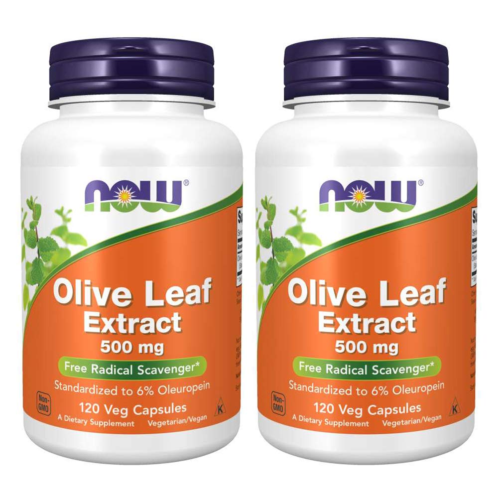 Jetzt Lebensmittel Olivenblatt Extrakt 500mg Standardisiert auf 6% Oleuropein, 120 Vcaps (2 Pack)