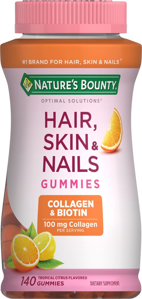 Natur Bounty mit Biotin und Kollagen, Citrus Gummies, 140 Ct