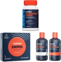 ROMAN Herren Wellness Bundle | Testosteron Support Supplement, Fast-Acting Swipes für Stamina, und Revive Shampoo & Conditioner Duo für Thicker-Looking Hair | Complete Men's Care Kit