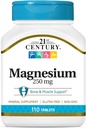 21e siècle Magnésium 250 mg Comprimés, 110 Nombre