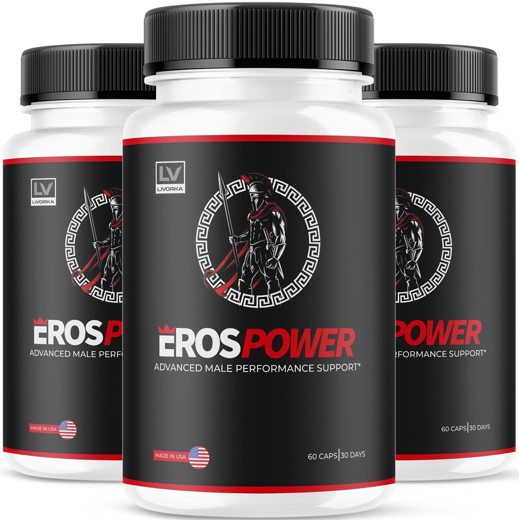 (3 Pack) Eros Power Supplement - Eros Power Supplement, ErosPower Advanced Formula, Eros Power Capsules for Men, Eros Power Pills, 180 Capsules for 3 Months