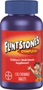 Flitstones Vitamines pour enfants à croquer, Multivitamine complète pour enfants et tout-petits avec fer, calcium, vitamine C, vitamine D et plus, 150ct