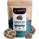Bio Türkei Tail Pilz Pulver Ergänzung 100g | Pure Fruiting Body 10:1 High Strength Extract | 50% Beta-D Glucans | 16,600mg Raw Equivalent Per Serving | Immun, Gut & Microbiome Unterstützung