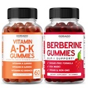 ADK Gummies Vitamine D3 K2 (60 Gummies) Sans sucre Vitamine D3 K2 - Supplément avec D & K - 10 Supplément végétalien - Gummies berbères avec cannelle Ceylan pour adulte - Non OGM et fabriqués aux États-Unis