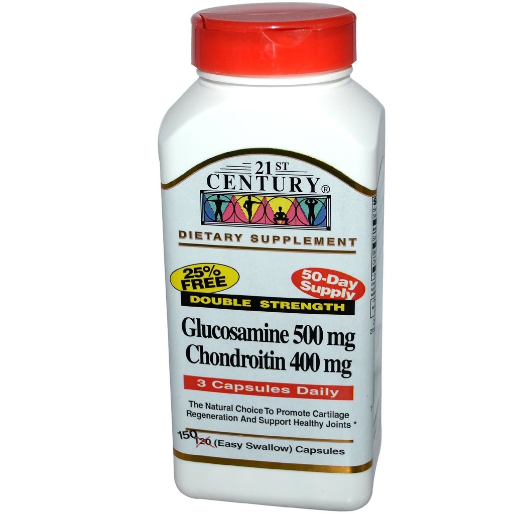 21st Century Glucosamin Chondroitin 500/400mg - Doppelstärke, cp 150 Count