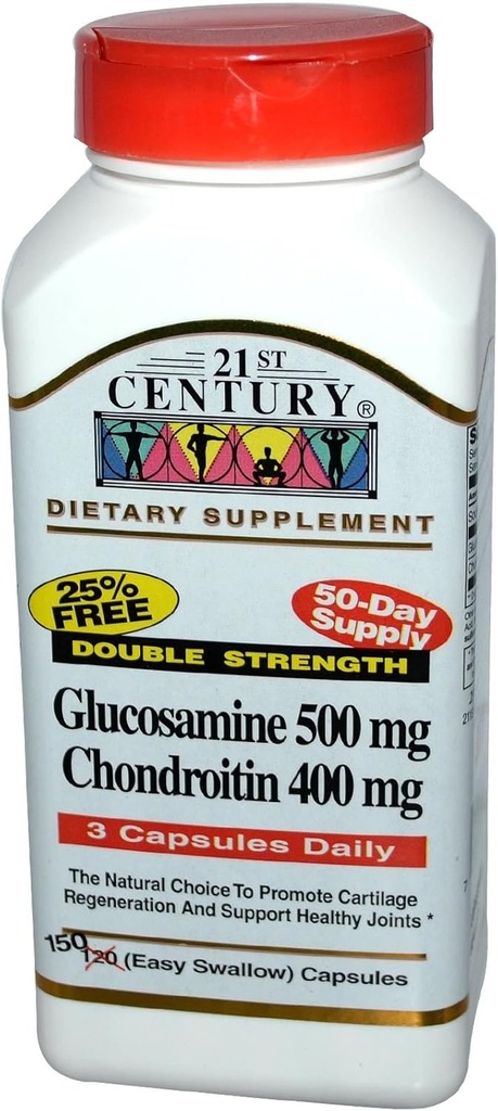 21st Century Glucosamin Chondroitin 500/400mg - Doppelstärke, cp 150 Count