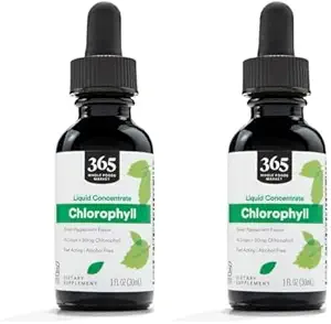 365 par Marché des aliments entiers, Chlorophylle liquide, 1 Fl Oz (paquet de 2)