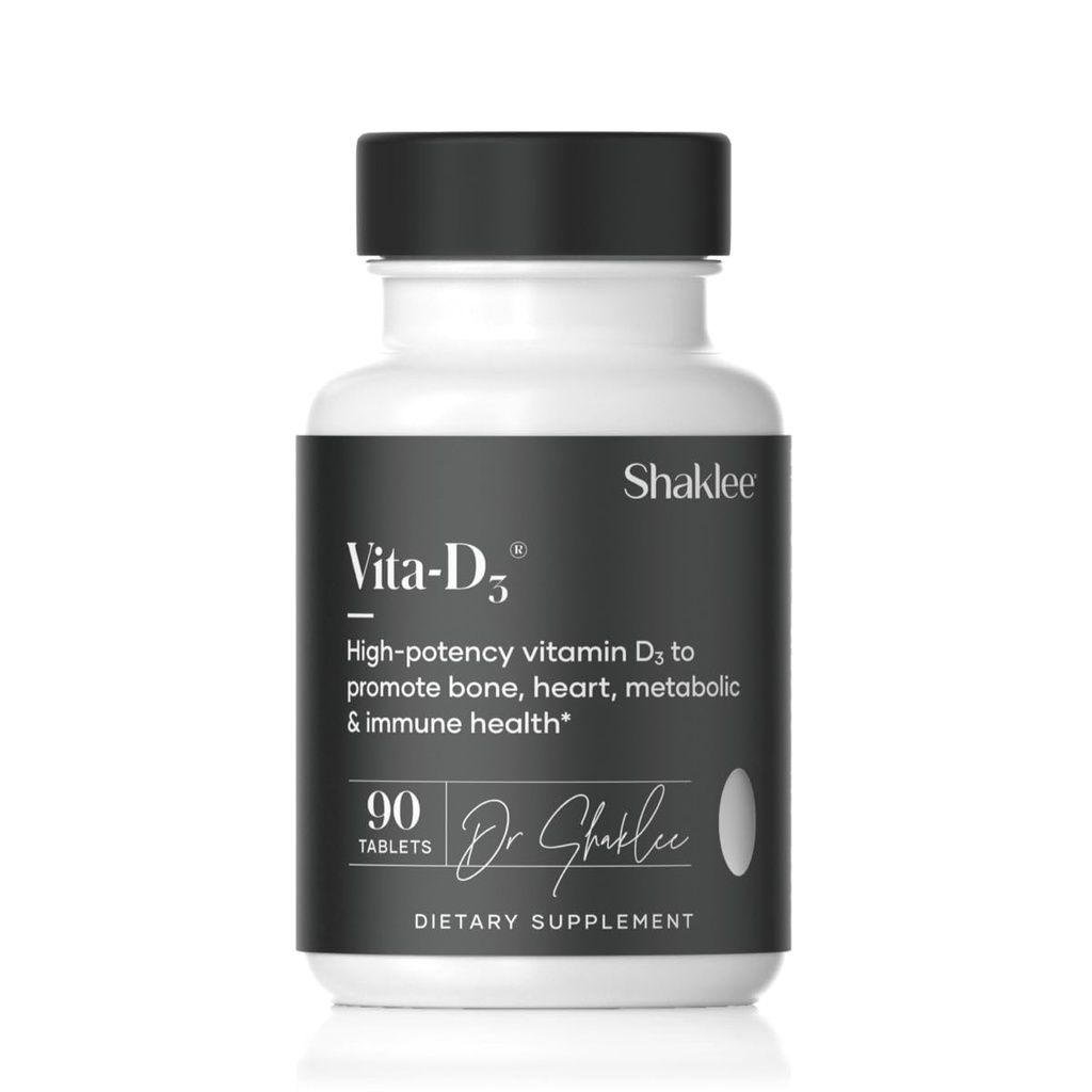 Shaklee - Vita-D3® 2 000 UI - Vitamine D3 à haut potentiel pour la santé des os, des coeurs et des immunes.