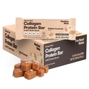 Bars Keto parfaits - Les collations Keto les plus propres avec collagène et MCT. No Added Sugar, Keto Diet Friendly - 3g Net Carbs, 19g Fat,11g Protéines - Diet Food Dessert (Caramel salé, 12 barres)