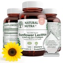 Supplément naturel Nutra Sunflower Lécithine 2000 mg, soutient l'allaitement maternel des mamans avec duct Relief Plugged Lait, Foie et Brain Health Booster, sans soja, sans OGM, sans gluten, 120 Softge