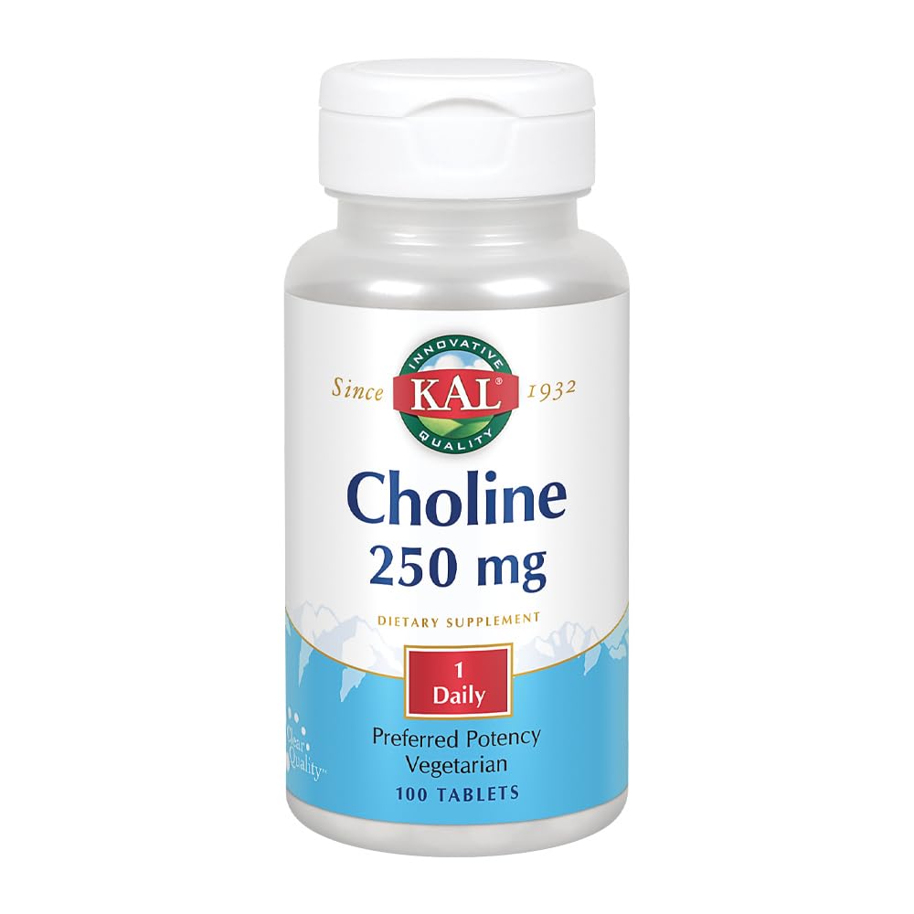 KAL Choline Comprimés, 250 mg, 100 Nombre