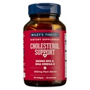 Wiley's Finest Wild Alaskan Fish Oil Cholestérol Support - Supplément santé cardiaque pour les hommes et les femmes - 560mg Oméga-3s - 90 Softgels (45 portions)