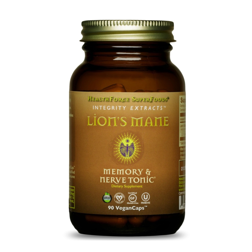 HealthForce SuperFoods Integrity Extrakte Lion's Mane – Kapseln - 90 Vegan Kapseln