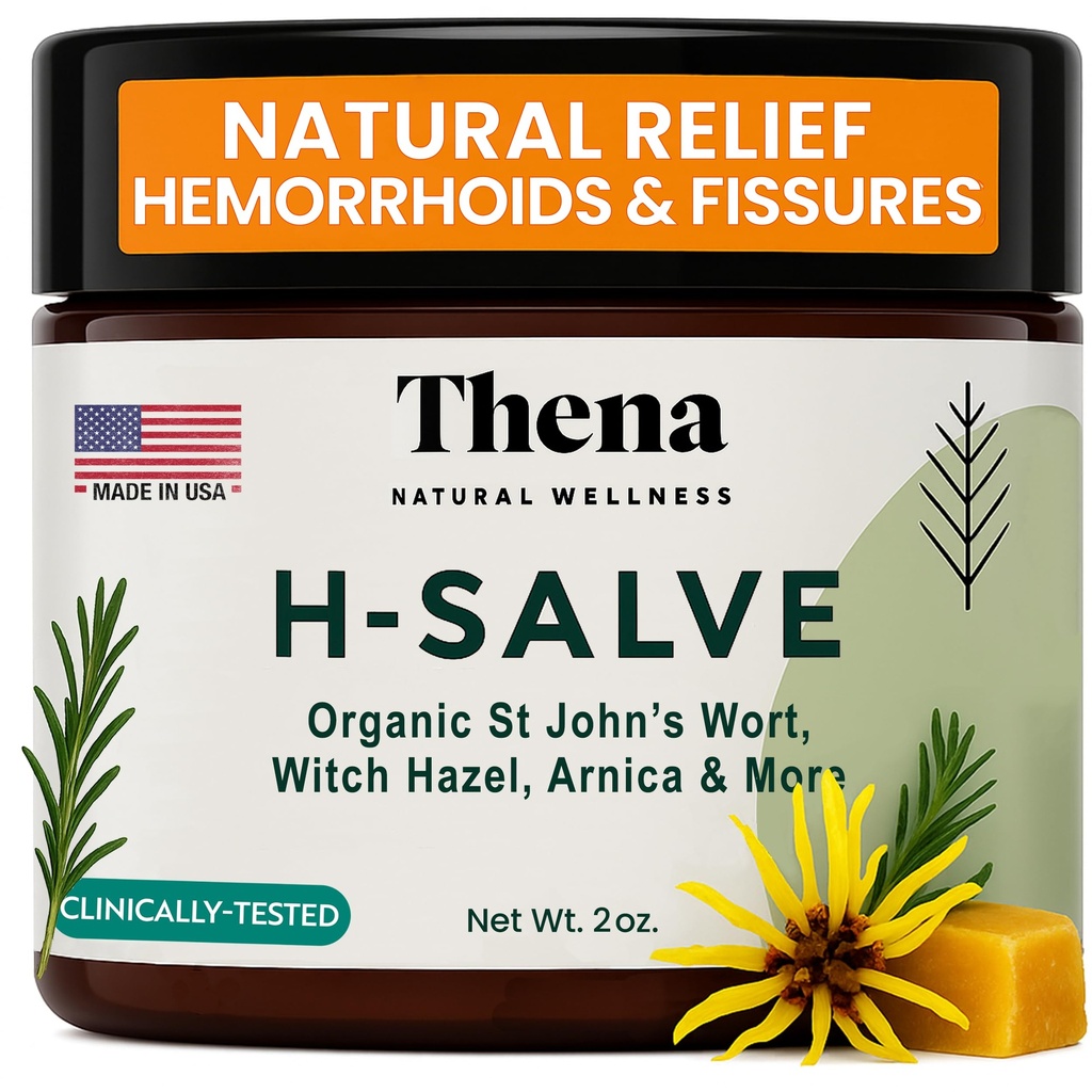 Intensive Hämorrhoid Behandlung 100% Natürliche Hämorrhoid Creme & Fissure Salbe Control Organische Lavender Arnica Witch Hazel Fast Healing Maximum Strength, Best with Thena Sitz Bath Soak for Women Men