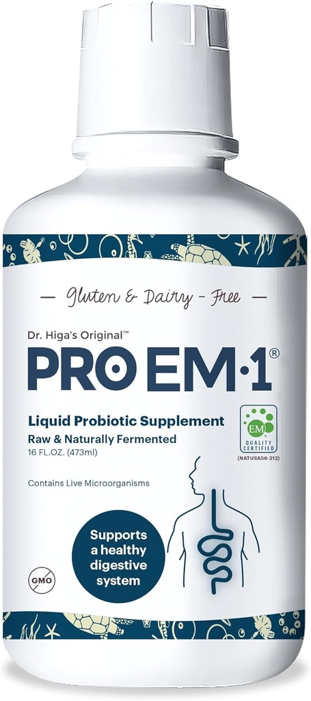 TeraGanix Organic Liquid Probiotic (30 Tage Versorgung), Gut Health Supplement, Dr. Formuliert für Erwachsene & Kinder, verbessert Immunfunktion, Verdauung & Nährstoffaufnahme, 6 Mil CFU/ml (16 fl oz)