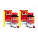MegaRed Advanced 4-en-1 2X Concentré 500mg Omega-3 Huile de poisson et de krill antarctique avec acide gras, l'EPA/DHA soutient le cœur, le cerveau, les articulations, la santé oculaire 80 Compte Softgels (2 Pack)