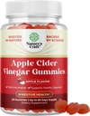 Apple Cider Essiggummis für Weight Loss - Cleanse & Detox Gummis für Gut Health, Bloating & Energy Support - ACV Kauen mit B12 Vitamin, B6 & Granatapfel für bessere Stoffwechsel - 60 Zähler