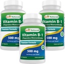 Best Naturals Vitamin B1 als Thiamine Mononitrate 500 mg 120 Tabletten (120 Graf (Pack von 3))