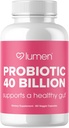 Lumen Naturals Probiotics 40 Billion CFU | Probiotics for Women & Men | Unterstützt Verdauung, Gut Health & Immunsystem mit Verdauungsenzymen - 60 Veggie Count