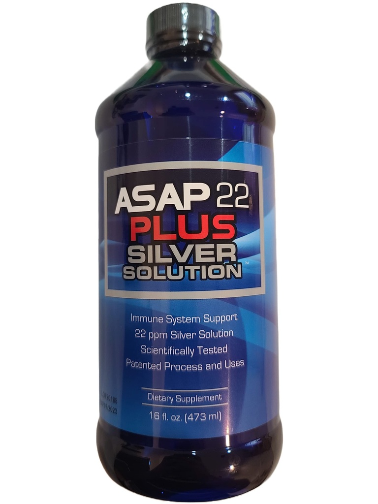 American Biotech Labs - ASAP 22 Plus Silver Solution - Immunsystem-Unterstützung, 22 ppm Silver Solution Diät-Beilage - (16 oz)