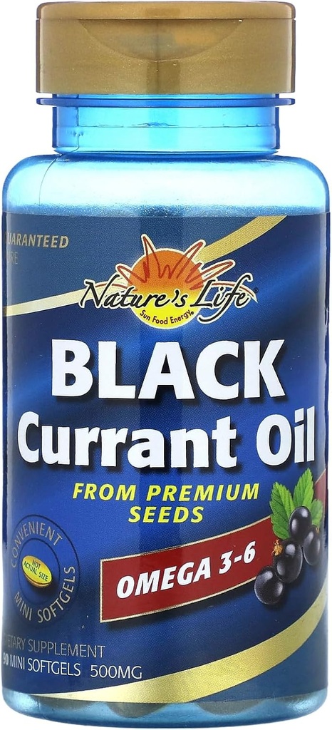 Gesundheit aus der Sun-Diätary Supplement, Black Currant, 500 mg, 90 weiche Gele