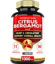 11 en 1 Citrus Bergamot Supplément 1000mg avec Black Chokeberry, Berberine HCl et plus - 90 Capsules - Soutient la santé cardiaque, système immunitaire, production d'énergie