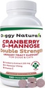 Cranberry D-Mannose für Hunde und Katzen Urinary Tract Infection Support Prävention und Eliminiert UTI, Blasen Infektion Nierenunterstützung, Antioxidans (Doppelstärke Tablet, 120 Count)