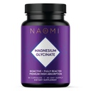 NAOMI Magnésium Glycinate - Bioactive Complete Reacted Haute Absorption - Soutient la santé musculaire, nerveuse et cardiaque - Chélamax Magnésium Bisglycinate - 90 Capsules, 45 Jours d'approvisionnement