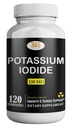 Kaliumjodid130 mg - KI Tabletten- Kalium130 mg - USA Hergestellte Kaliumjodine Pillen YODO Naciente, Yoduro de potasio - 120 Tabletten