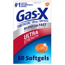 Gas-X Ultra Strength Gas Relief Softgels mit Simethicone 180 mg für Bloating Relief - 50 Count
