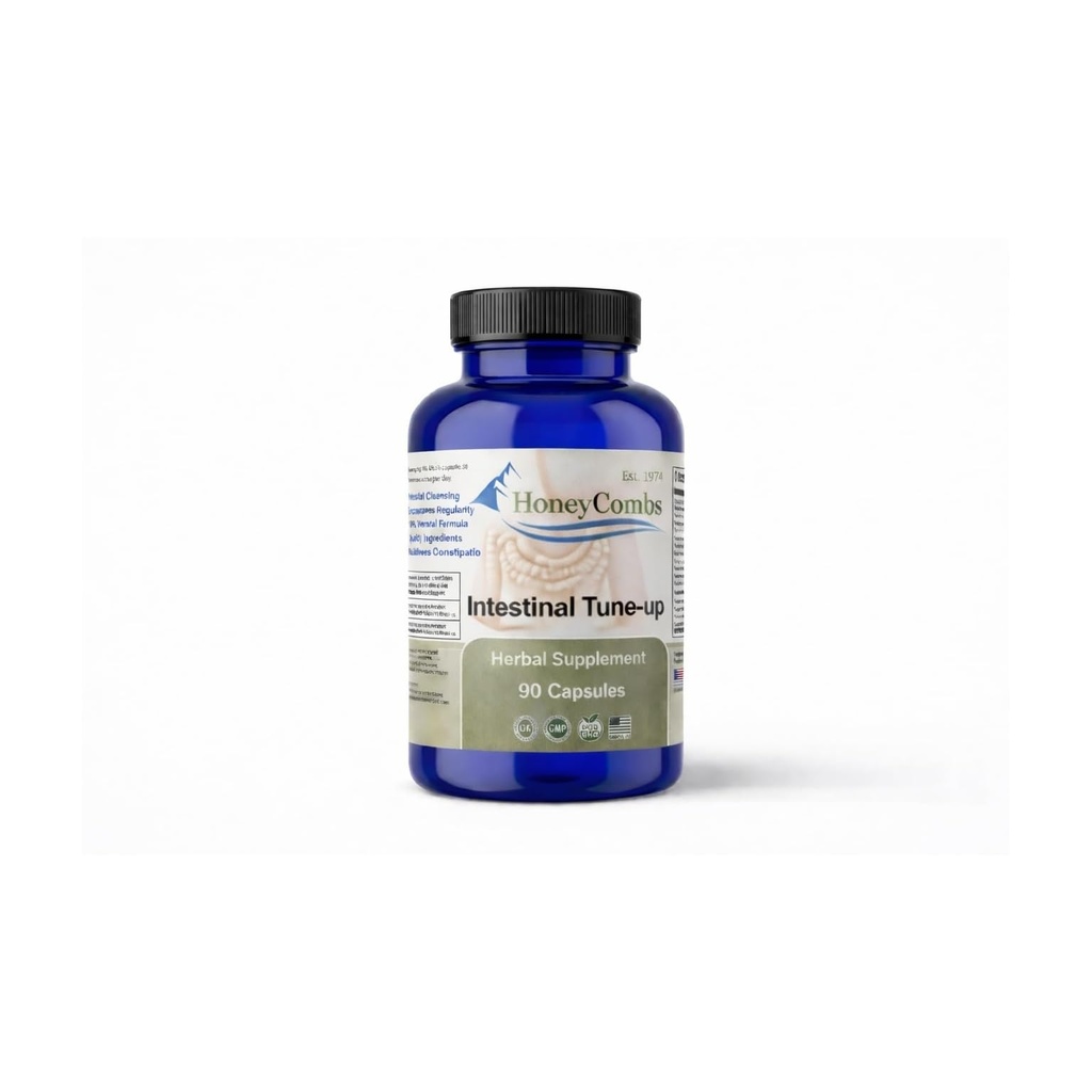 HoneyCombs Intestinal Tune-Up – Détox à base de plantes et soulagement de la constipation naturelle – Laxatifs à base de plantes adultes, soulagement de la constipation, nettoyage intestinal et nettoyant de colonies, 90 capsules