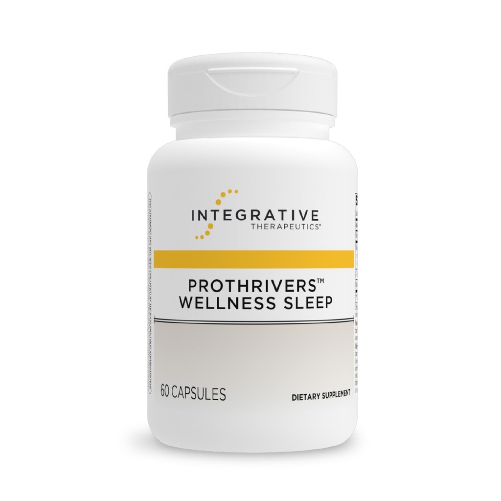 Thérapeutique intégrative ProThrivers Wellness Sommeil - Supplément de soutien au sommeil pour adultes* - Soutien avec la mélatonine et le magnésium - Vegan, sans gluten et sans lait - 60 capsules (60 portions)