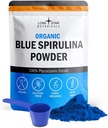 Lone Star Botanicals Organic Blue Spirulina Powder - 100% reine blau-grüne Algen, keine Fishy Smell, Vegan Superfood für Smoothies & Drinks, Non GMO, Gluten-Free, Vegan