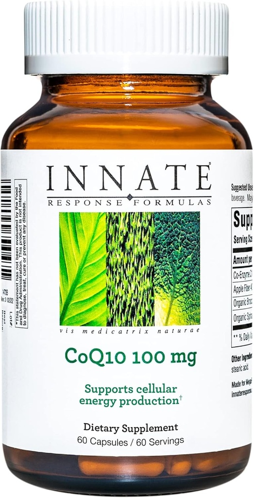 Formules de réponse INNATE - CoQ10 100 mg, Formule de soutien énergétique - 60 capsules (60 portions)