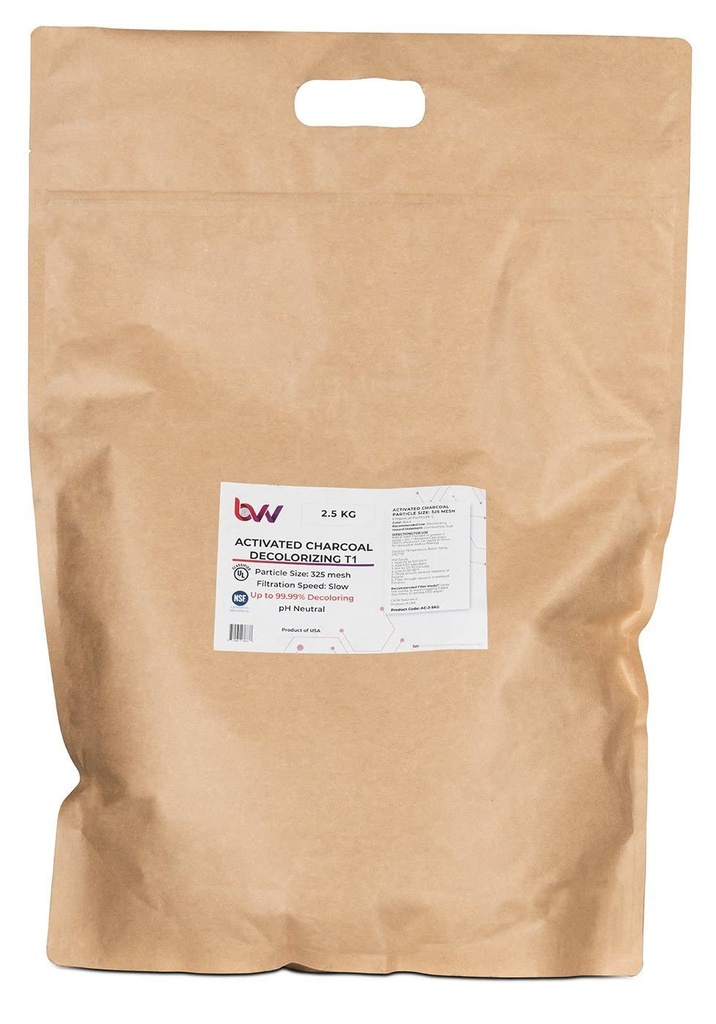 BVV Aktiviertes Holz Carbon Entfärbung T1 (100% Holzkohle)-2.5Kg