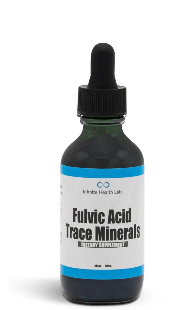 Fulvic Acid Trace Minerals Supplement - 169 Portionen - Huminsäure Multimineral Elektrolytflüssigkeit Tropfen - Bioverfügbare Extrakt