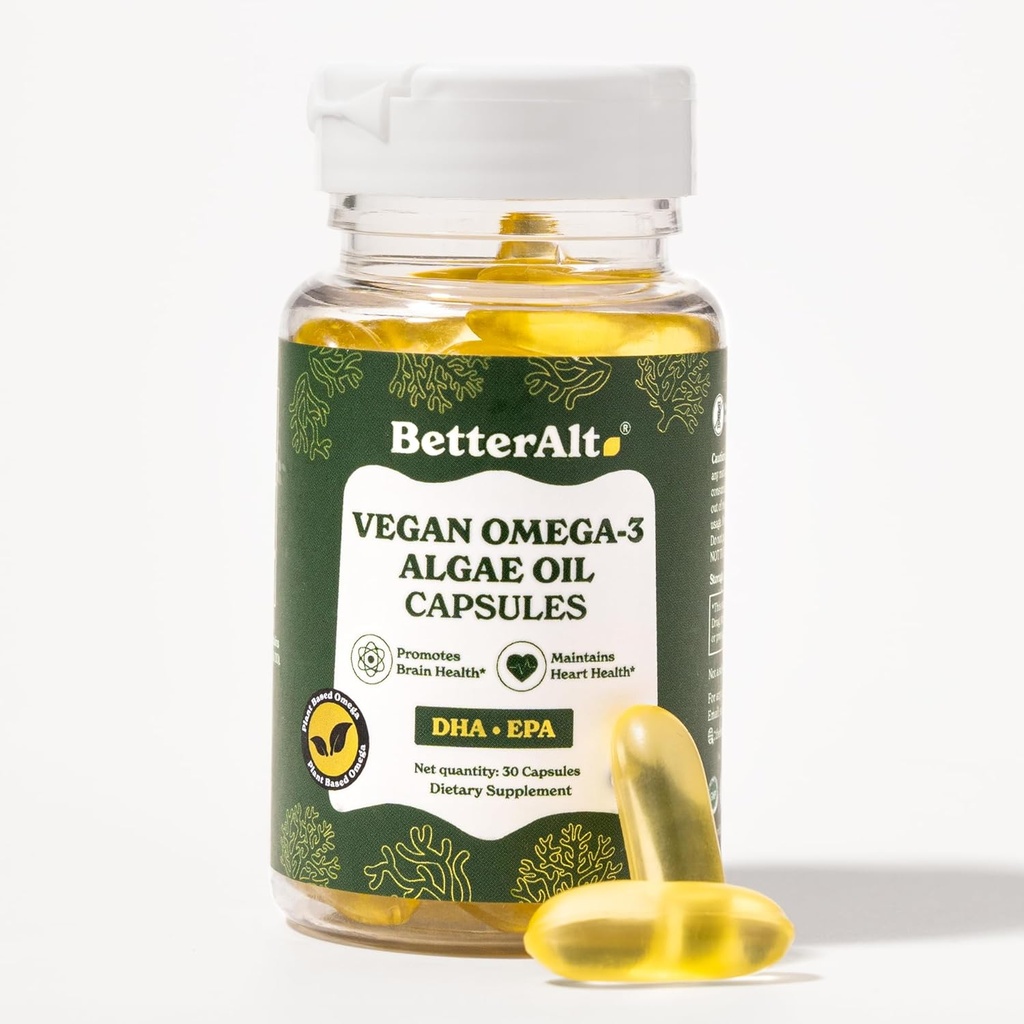 Meilleure Alt Végétalienne Omega-3 Capsules Softgel.