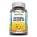 Erstaunlich Omega Norwegian Cod Liver Oil 1250 Mg Softgels Ergänzung | Omega-3, EPA, DHA, Vitamin A, Vitamin D & Vitamin E (Orange | 60 Count)