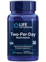 Prolongation de la durée de vie de deux par jour multivitamine – Dose quotidienne de vitamines et minéraux pour les hommes et les femmes - Supplément de vitamine essentielle complet pour l'énergie, la santé – Sans gluten – Non-OGM – 60 comprimés