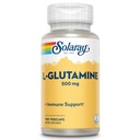 SOLARAY L Glutamine Kapseln 500 mg - Immununterstützungsergänzung - Kostenlose Aminosäure - Lab Verified, 60-Day Geld-Back Garantie - 100 Servierungen, 100 VegCaps