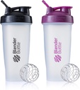 Bouteilles de mélange Classic Shaker Bouteille parfaite pour les shakes protéiques et pré-entraînement, 28-Ounce (2 Pack), Couleurs Mai Vary