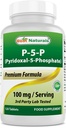 Meilleurs naturels P5P Vitamine B6 (Pyridoxal 5 Phosphate) 100 mg/Serveur - 120 comprimés - une forme active de vitamine B6.