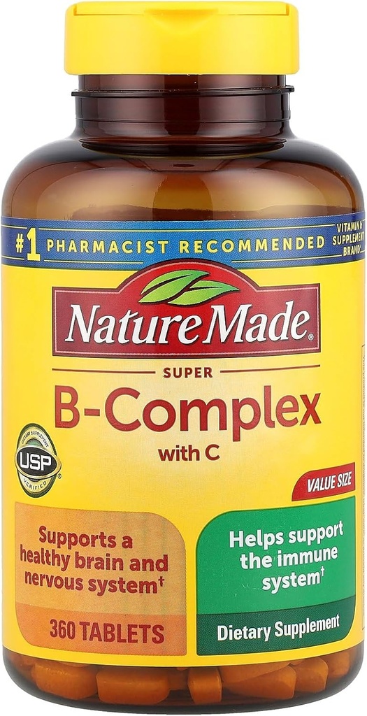 Nature Made Super B Complex Tablets, Wertgröße, 360 Zähler