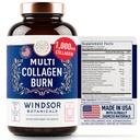 Capsules thermogéniques multicollagènes - Complexes multicollagènes hydrolysés types I, II, III, V, X, Collagène marin, acide hyaluronique - Supplément beauté et anti-âge pour les femmes et les hommes - 90 pilules