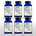 Plus - Organische Pflanzenbasis Quelle von Kalziumergänzung mit Vitamin D3, k2, Magnesium Glycinat und Mangan (720 Count) Packung von 6
