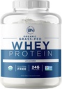 Organic Grass Fed Whey Protein Powder - USDA Organic – 24g High Protein - 5 lb/72 Servierungen - Kaltverarbeitet - Non-GMO - rBGH-Free - Wisconsin USA