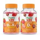 Lebensfähiges Vitamin D3 + Vitamin K2 Kinder + Vitamin D Kinder, Gummis Bundle - Große Verkostung, Vitamin-Ergänzung, Glutenfrei, GMO frei, Kaugummi