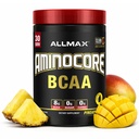 ALLMAX Nutrition AMINOCORE BCAA Poudre, 8.18 Grams d'acides aminés, boisson de récupération intra et post-entraînement, sans gluten, mangue aux ananas, 315 g